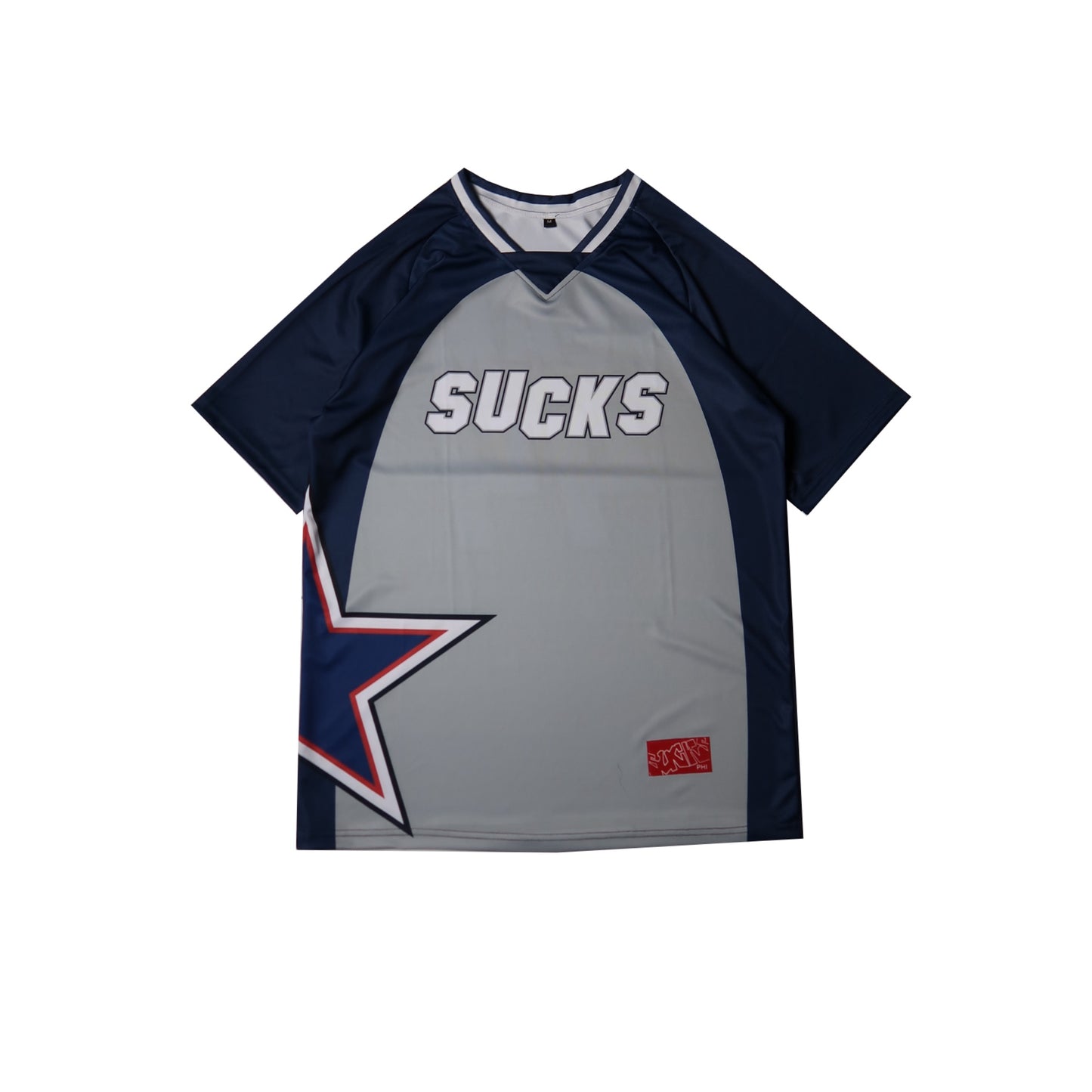 NAVY PANELED JERSEY