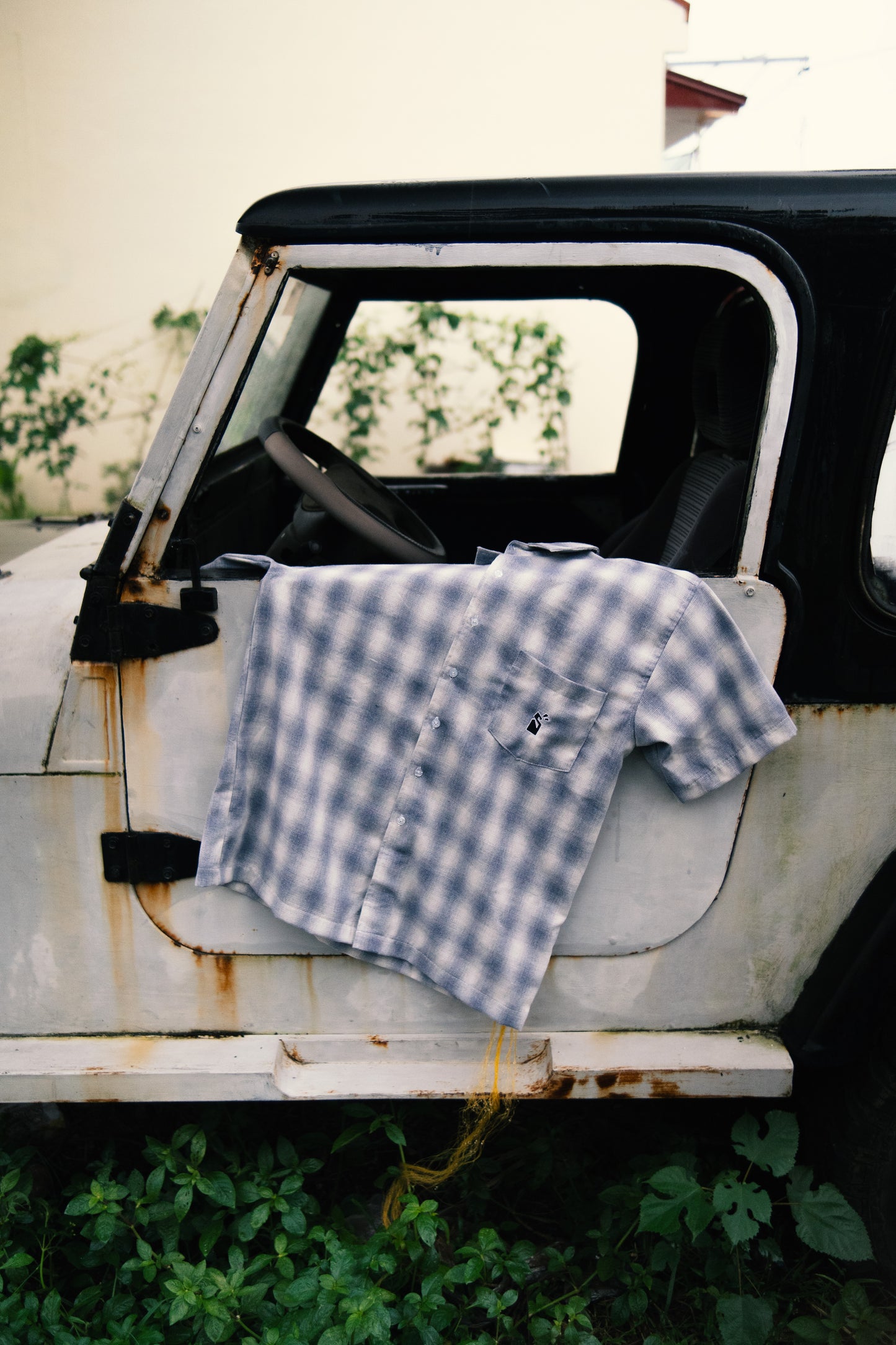 BLUE PLAID POLO