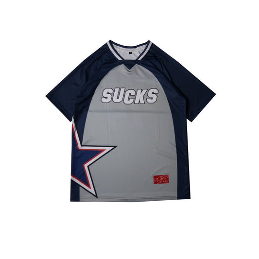 NAVY PANELED JERSEY