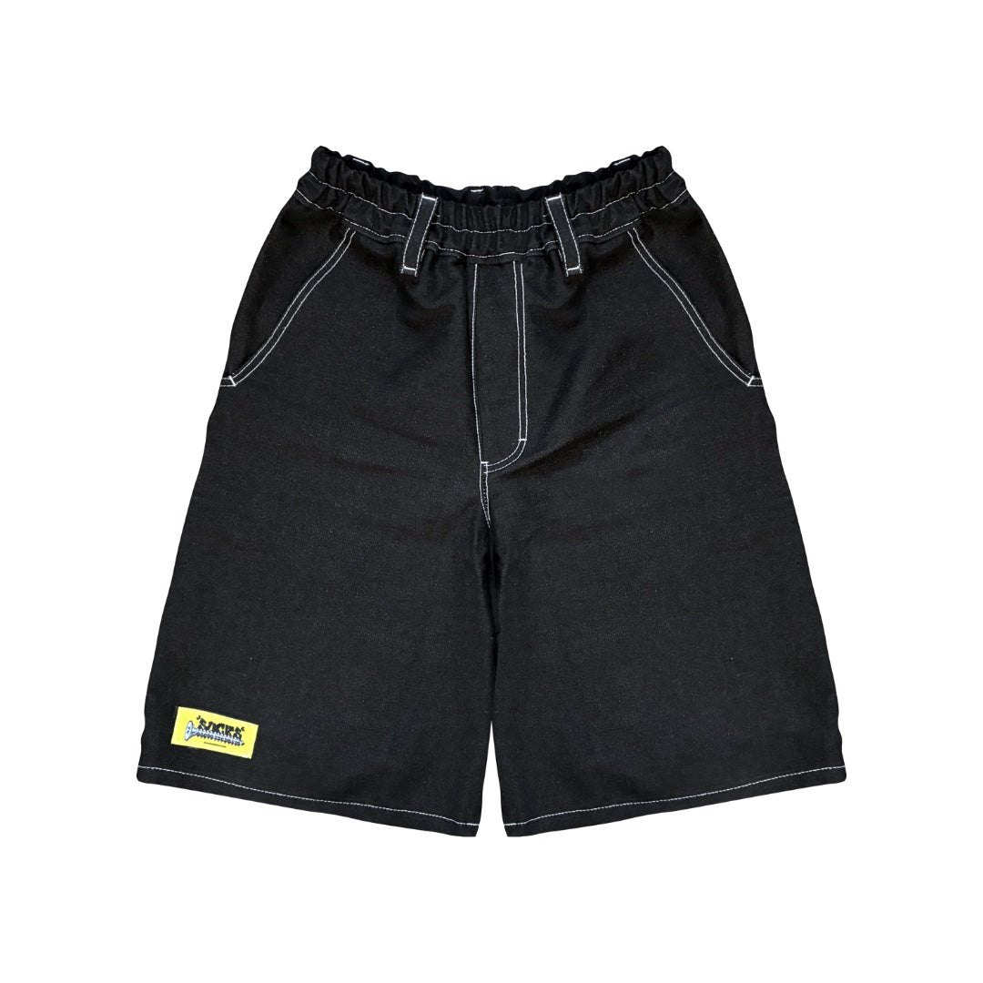 BLACK LONG SHORTS