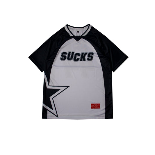 BLACK PANELED JERSEY