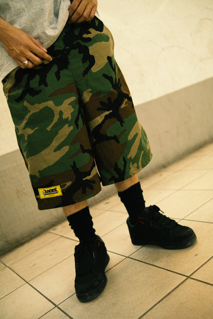 CAMO LONG SHORTS