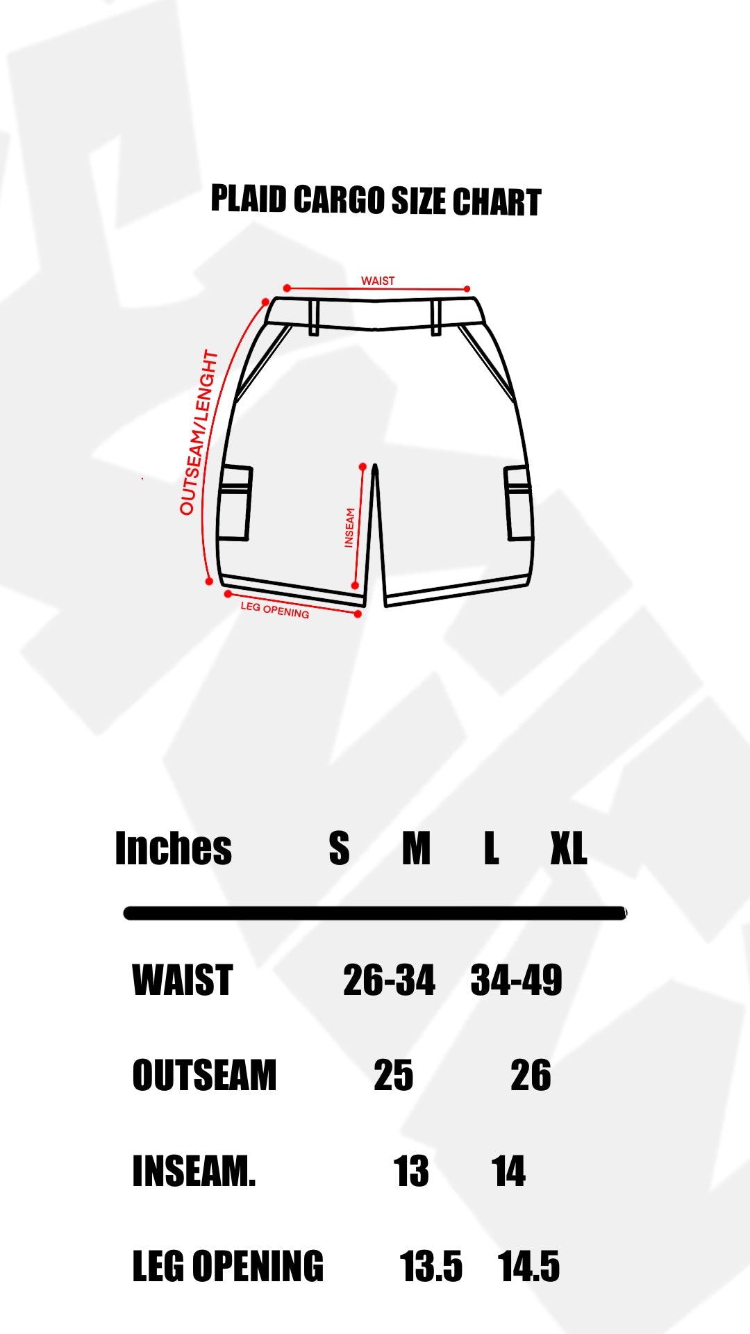 PLAID CARGO SHORTS