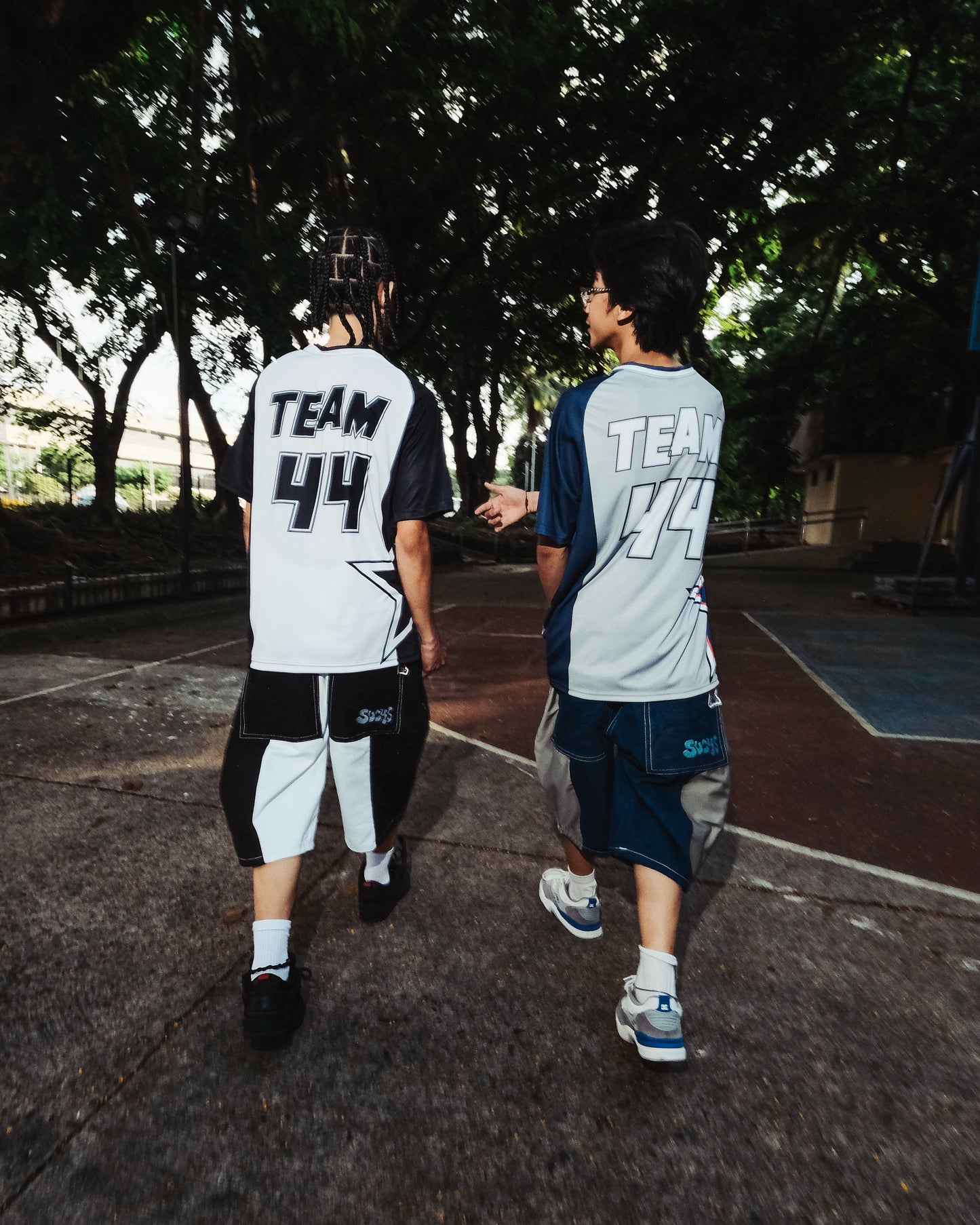 BLACK PANELED JERSEY