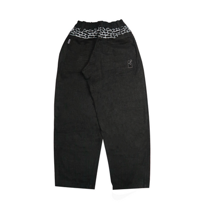 DENIM BLACK BRICK PANTS