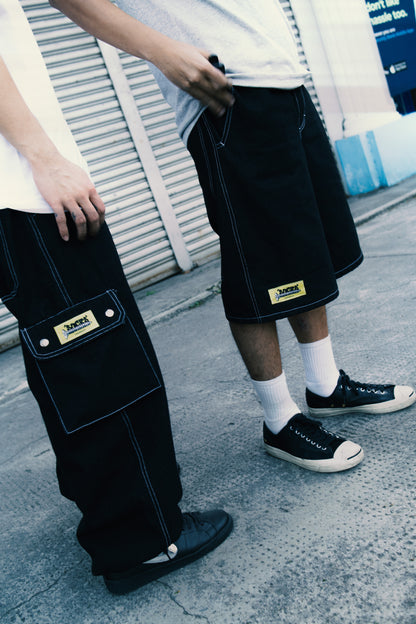 BLACK LONG SHORTS