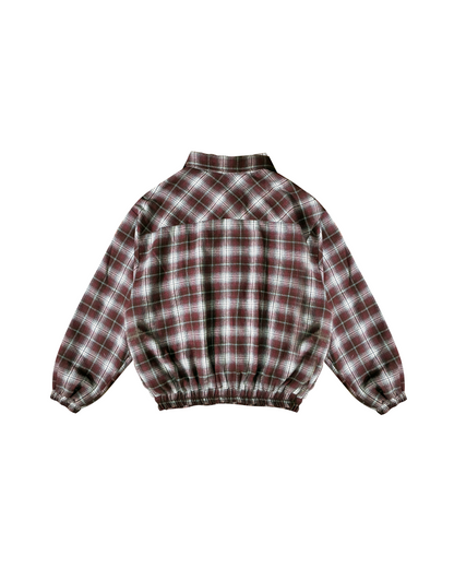 RED PLAID ZIP