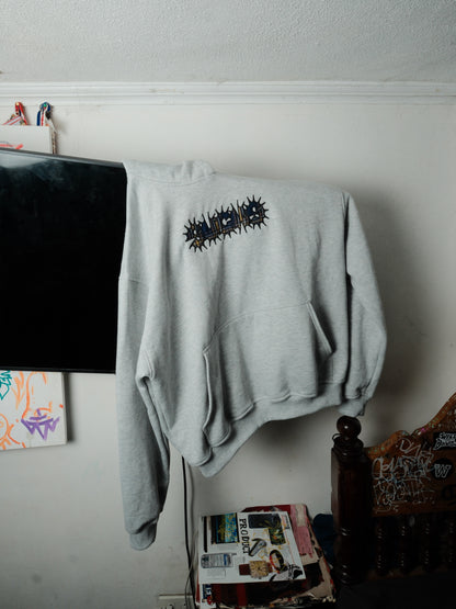 PLAID APPLIQUE HOODIE