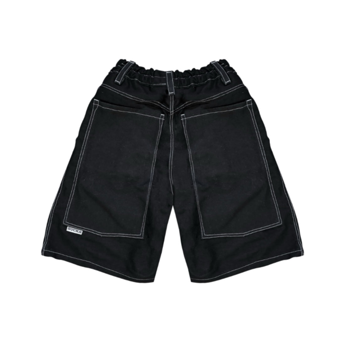 BLACK LONG SHORTS