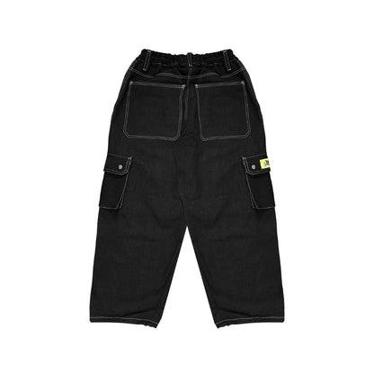 BLACK CARGO PANTS