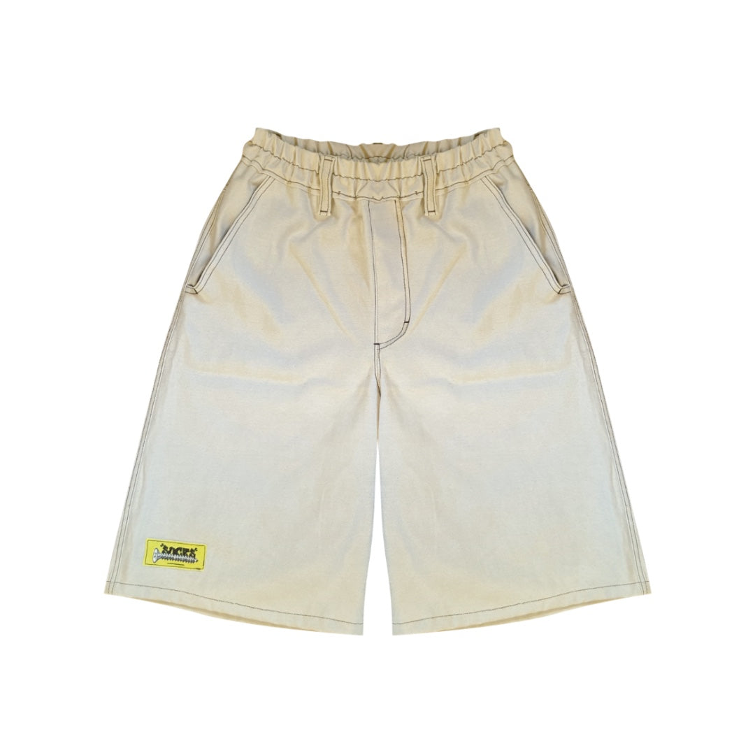 KHAKI LONG SHORTS