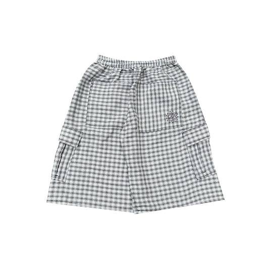 PLAID CARGO SHORTS