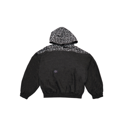 DENIM BLACK BRICK HOODIE