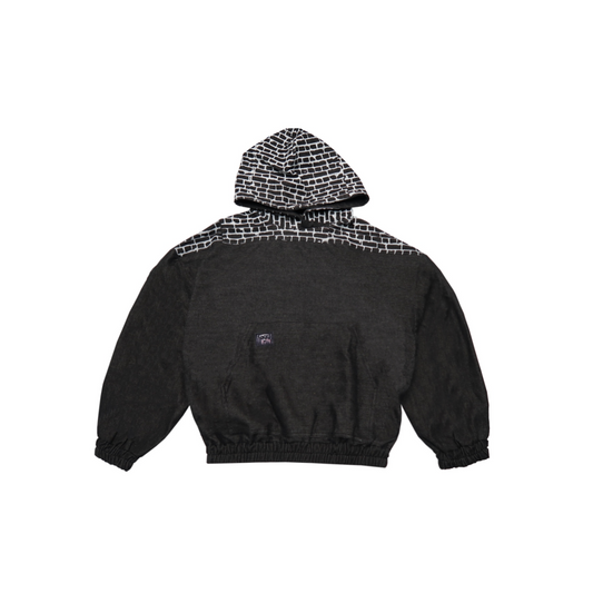 DENIM BLACK BRICK HOODIE