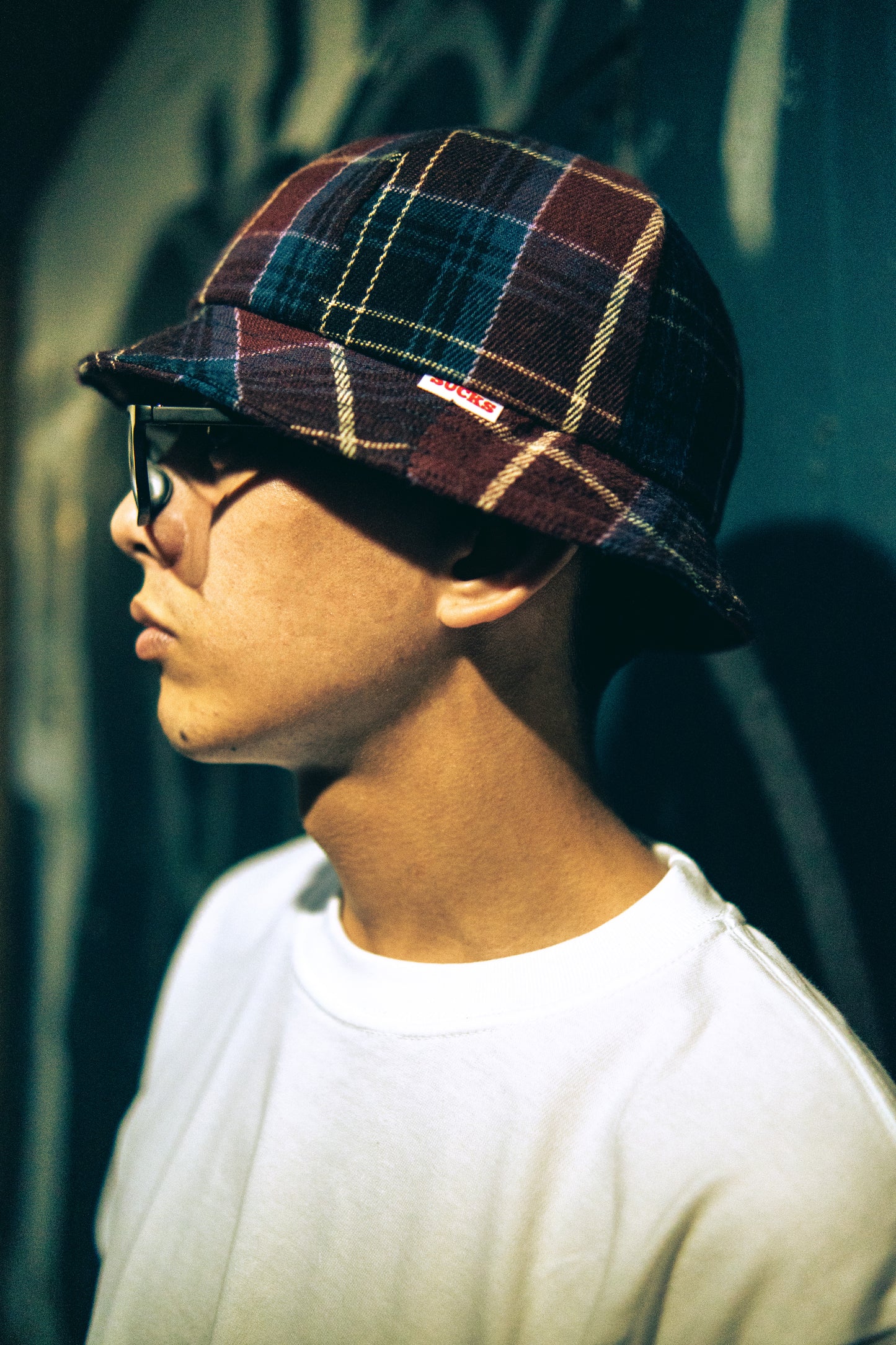 PLAID BUCKET HAT