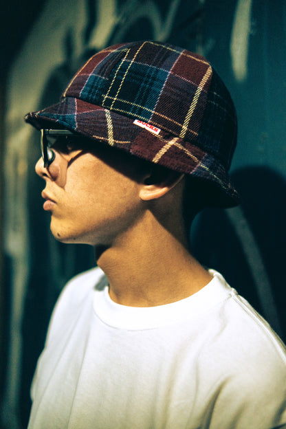 PLAID BUCKET HAT